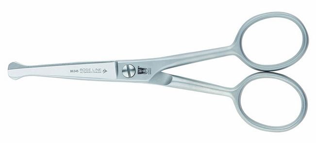 Ciseau 4,5 pouces bout rond droit Rose line pour le toilettage
